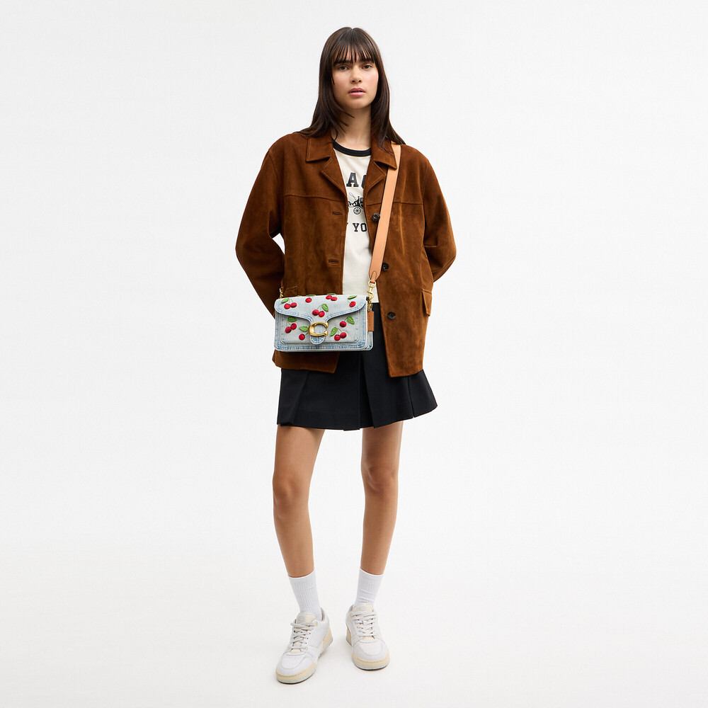 Coach Tabby Shoulder Bag 26 With Cherry Embroidery